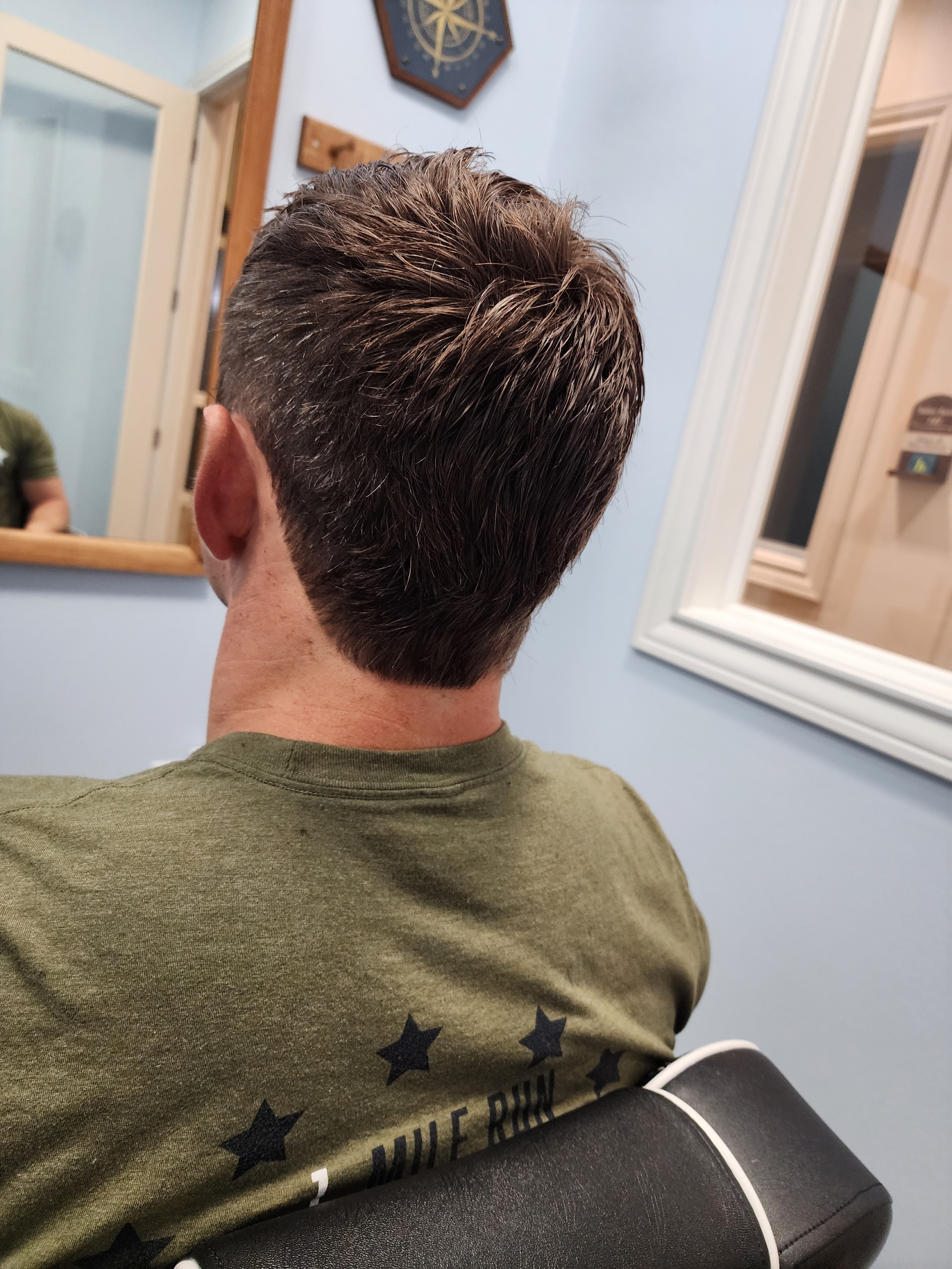 Clean taper back view — North Styles Tulsa